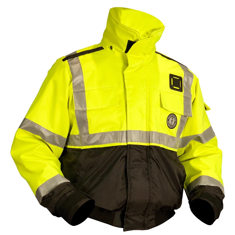 Hi-Vis Fluorescent Yellow/Green Bomber Jacket T6694