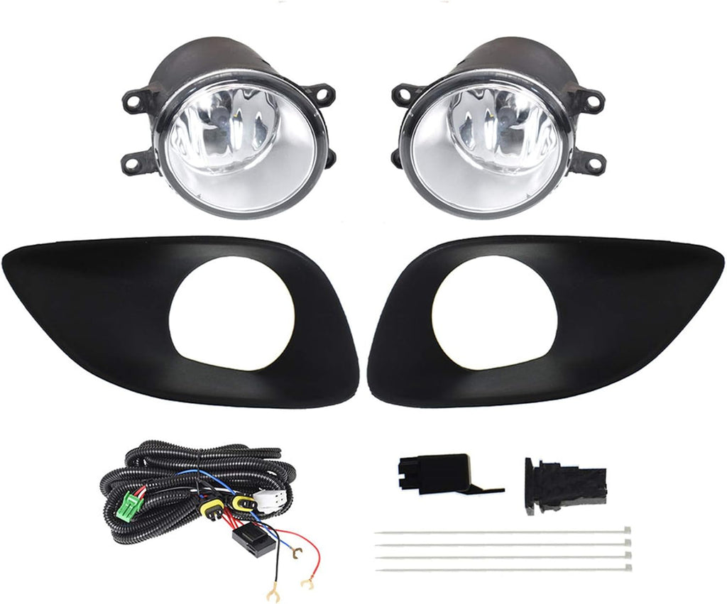 2Pcs Clear Fog Lights with Switch Kit D993