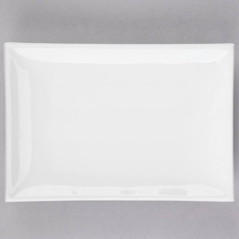 Super White Porcelain Rectangular Platter, 8-Inch by 5-1/2-Inch, Box of 24 H42763