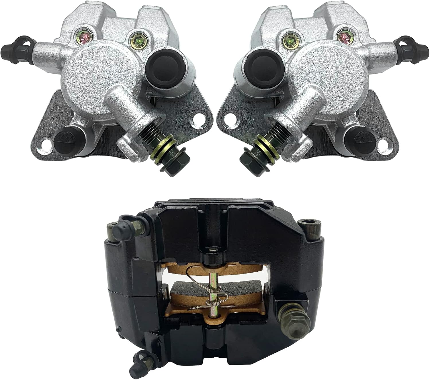 Front Left Right & Rear Brake Calipers for Yamaha Grizzly 660 YFM660 F 2002-2008 M622