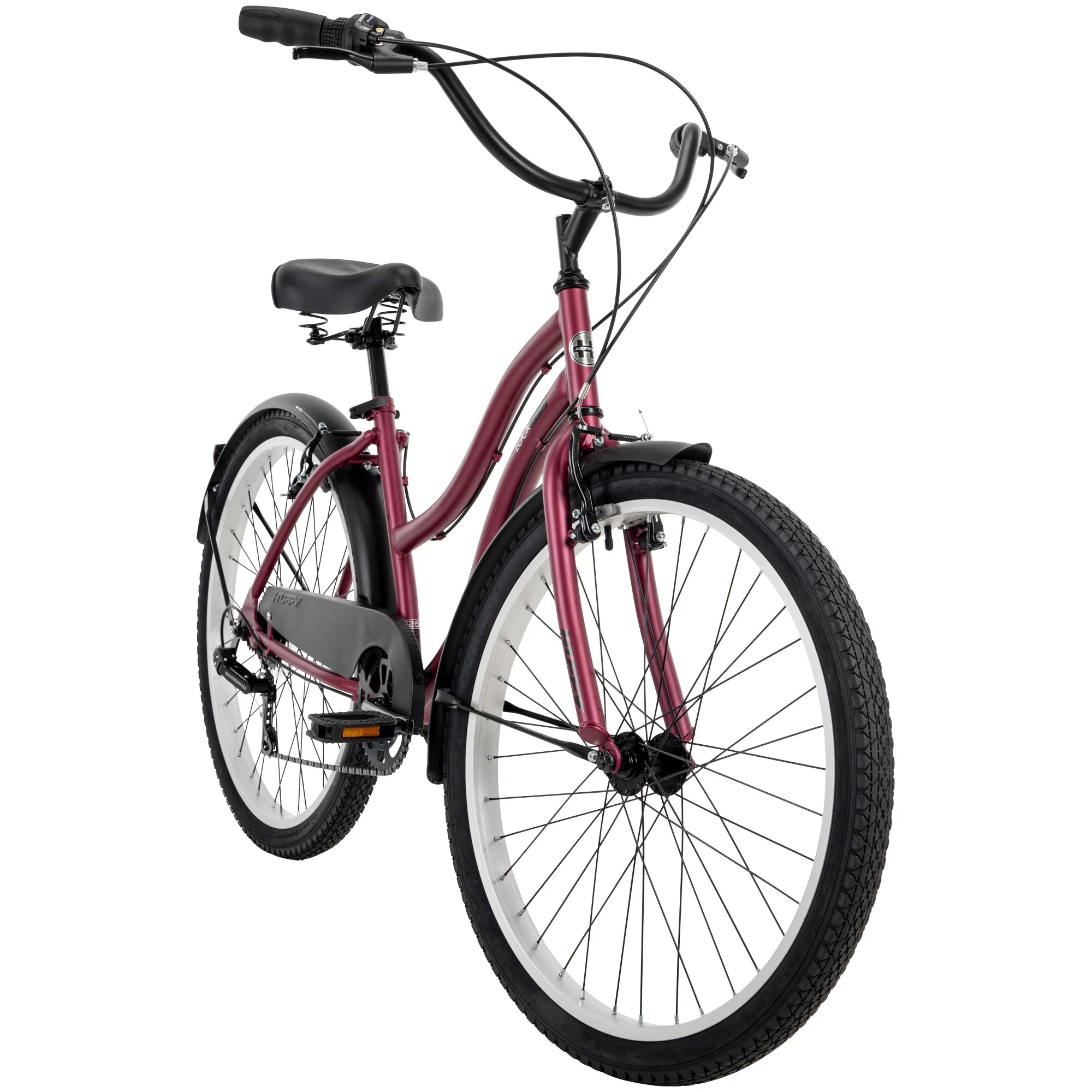 Pink 26-inch 7-speed Cruiser Bike E863