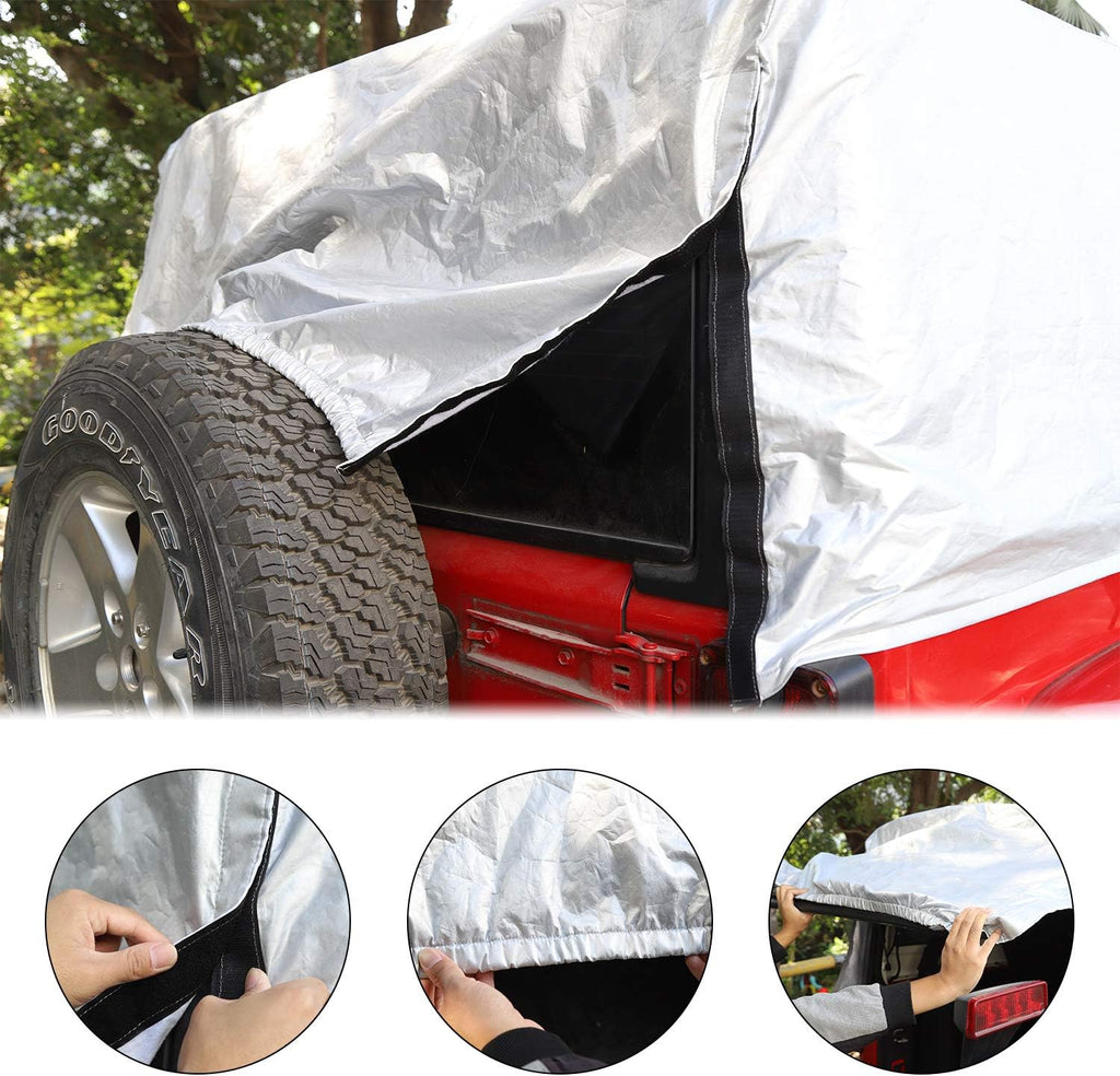 Car Rain Sunshade Cover for Jeep Wrangler JK JL 4 Door O880