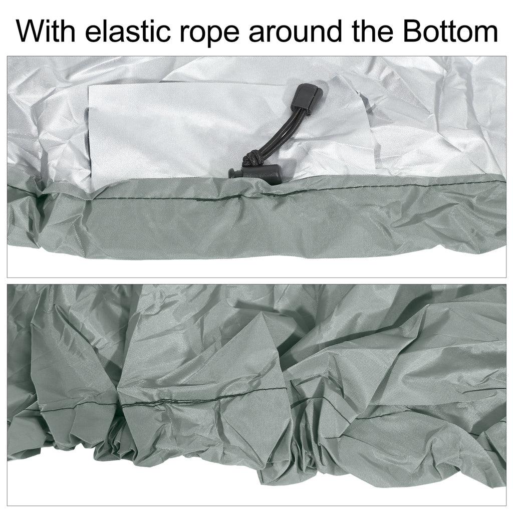 Silver Tone 16.8-18.2ft Kayak Cover O338