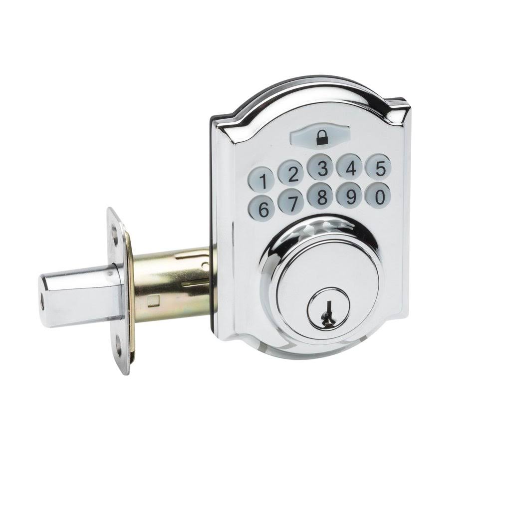 Satin Stainless Electronic Deadbolt T719727
