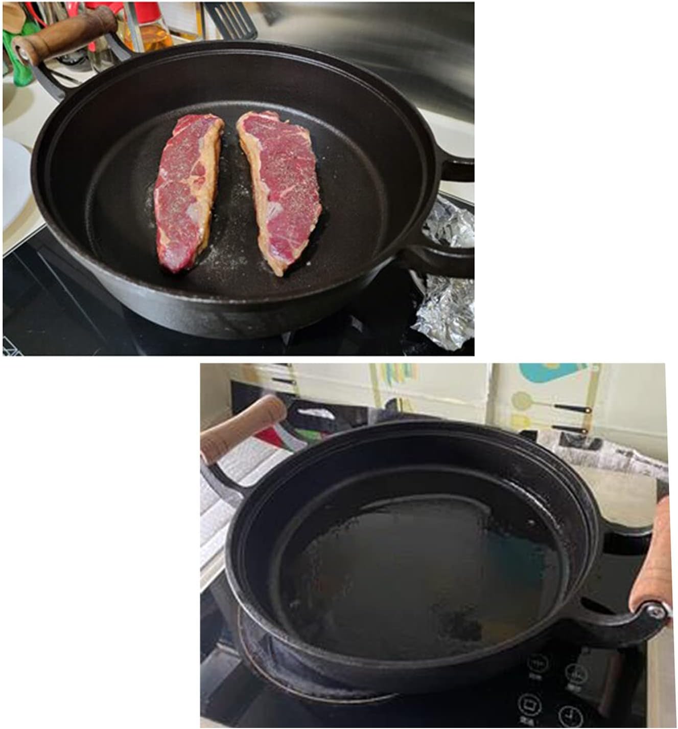 Cast Iron Skillet with Double Assist Handle A240