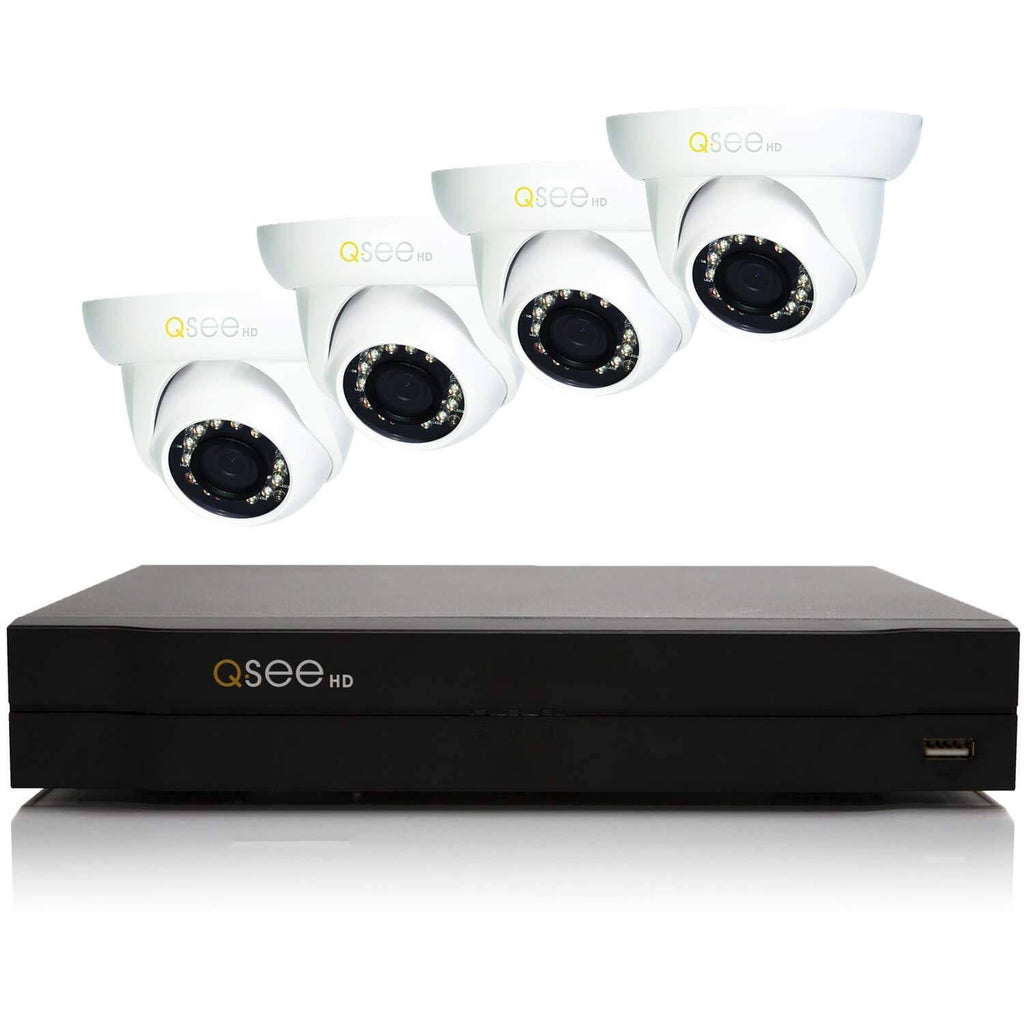 4-Channel 720p DVR Surveillance System with 1TB Hard Drive and 4 720p AnalogHD Cameras V80533
