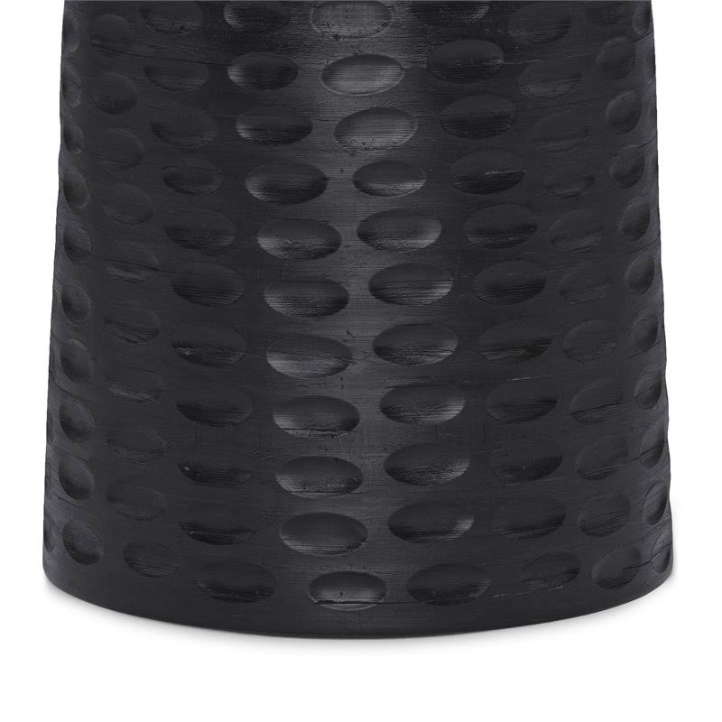 Black Solid Mango Wood Accent Table J8343