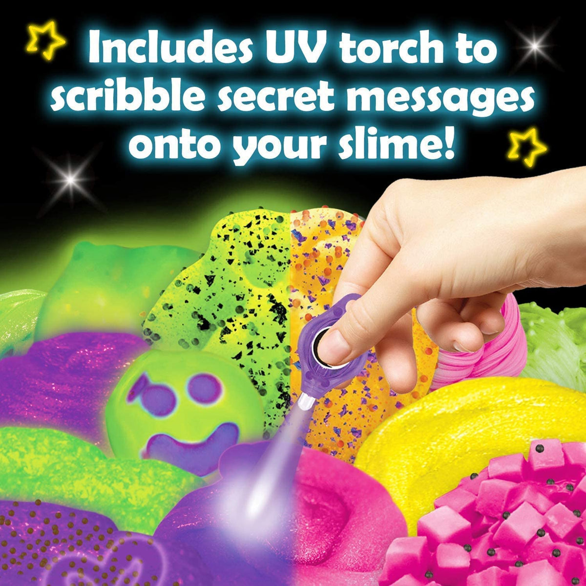 Glow in The Dark Slime Kit, 39 Piece Kit with Glitter J1132