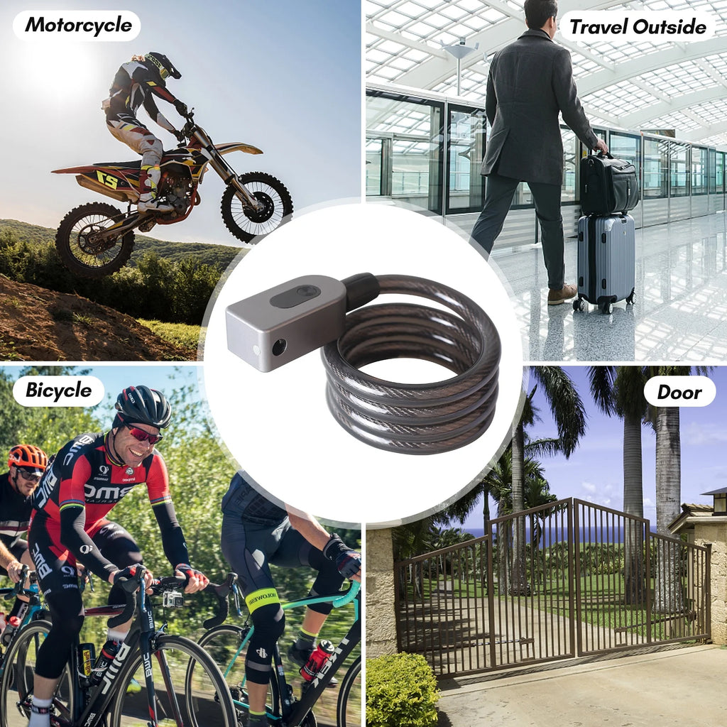 Anti-theft Bike Lock Cable Combination Bicycle Lock Keyless Bicycle Cable Lock IP66 Waterproof S801
