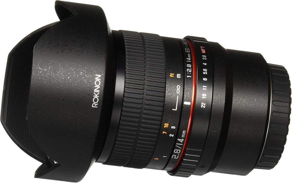 14mm F2.8 Ultra Wide Lens for Micro Four-Thirds Cameras, Black R3139