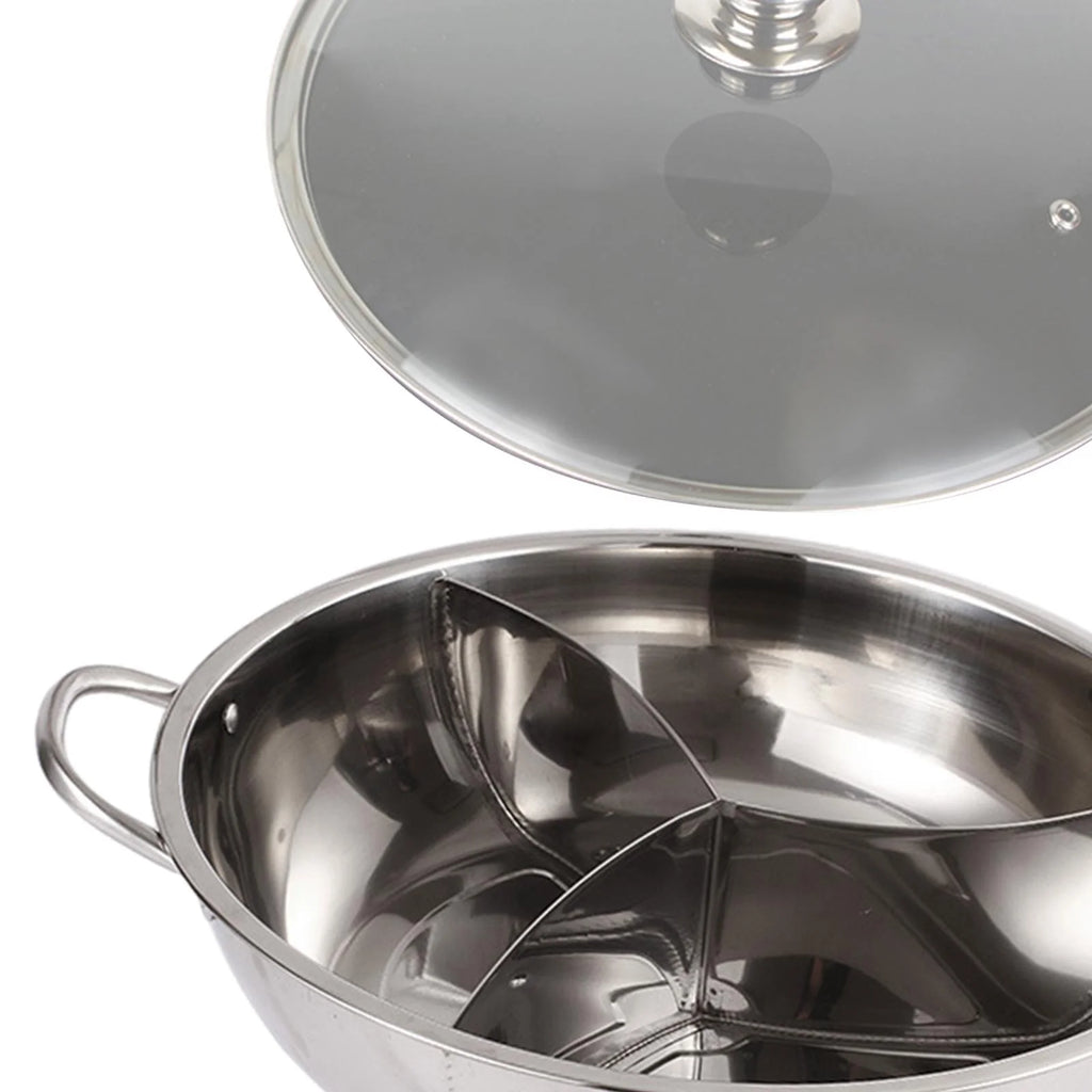Three Sided Tabletop Hot Pot Cookware 31.2cm S2221