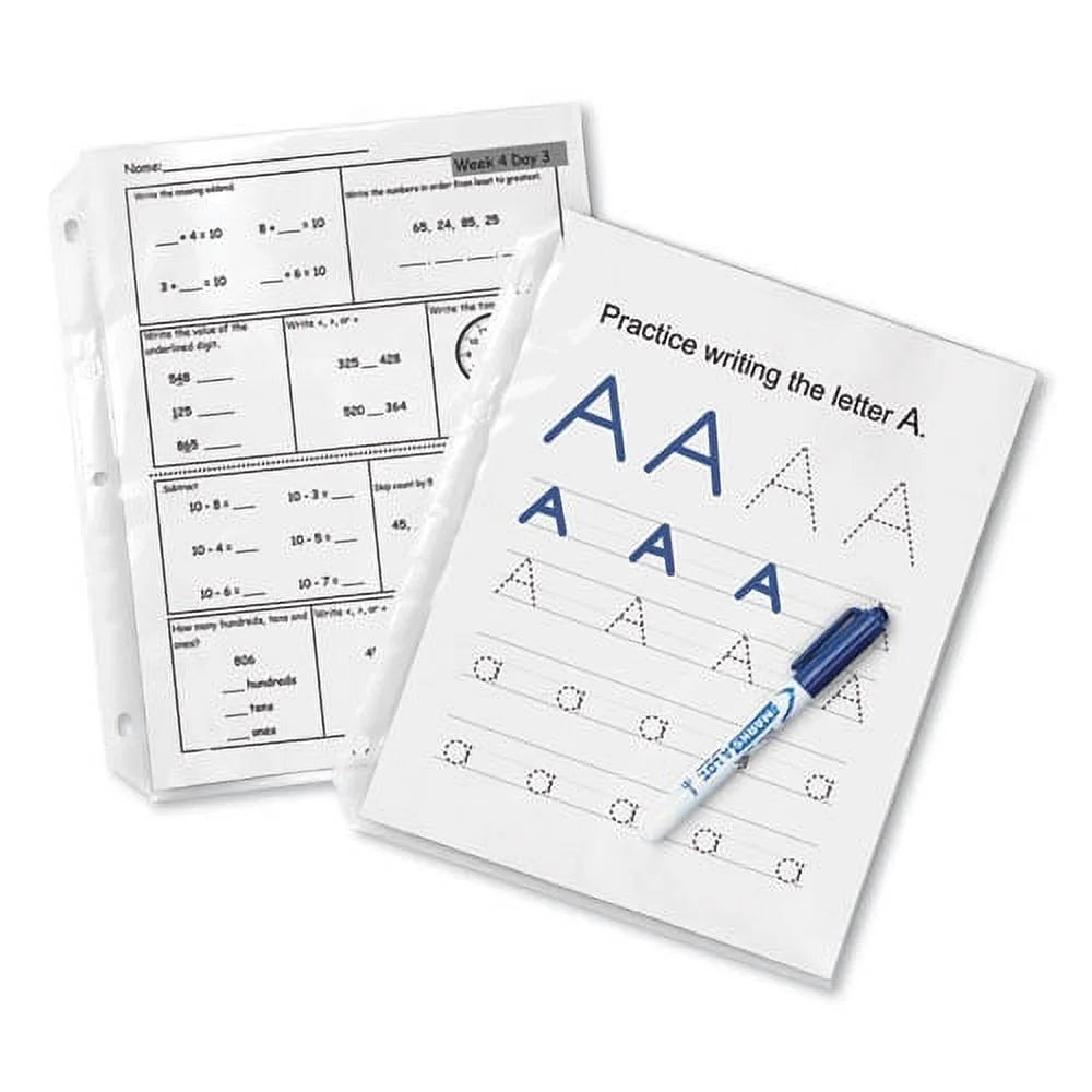 Poly Sheet Protectors, Letter, Nonglare, 200/box B204