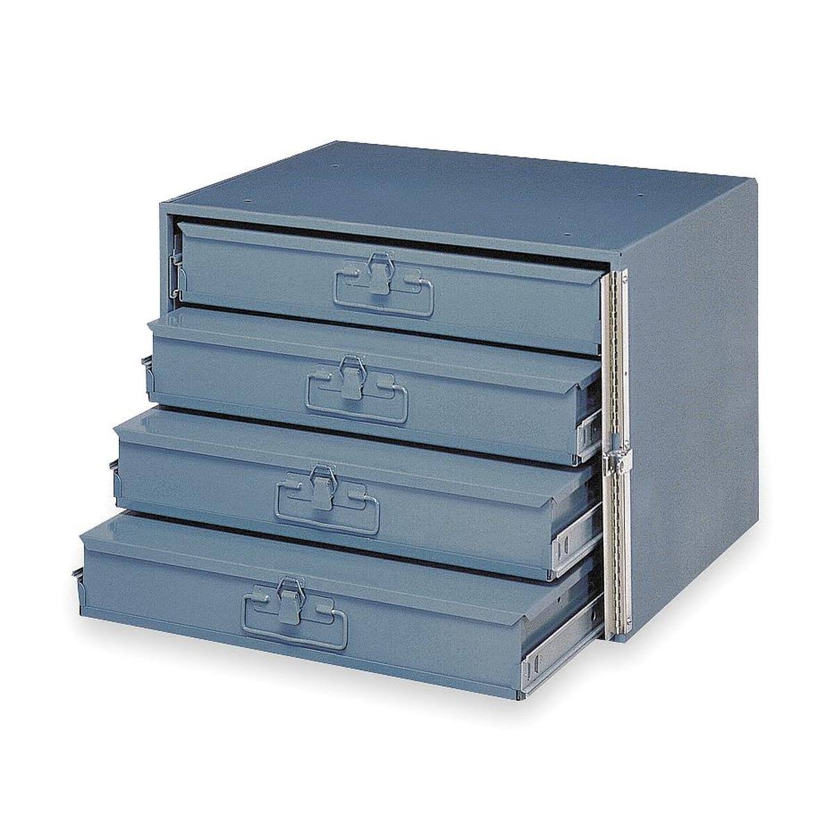 Gray Sliding Drawer Cabinet O382