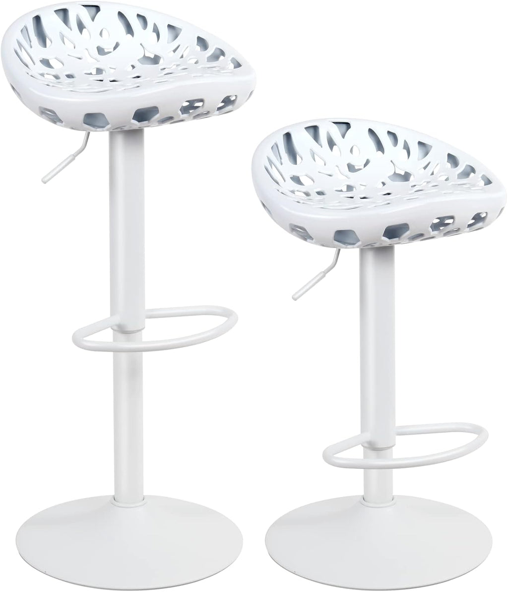 Black 360° Swivel Adjustable Metal Bar Stools Set of 2 T939645