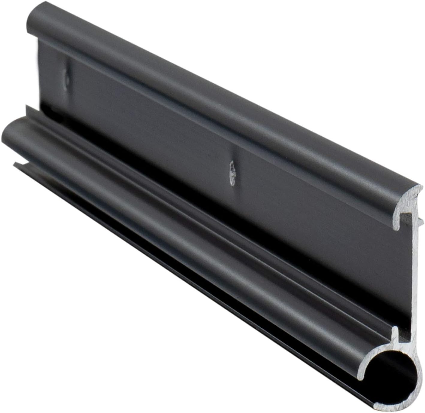 Black Aluminum RV Awning Trim with Insert, 92" Length, 5 Trim Pieces, Pack of 2 K6964